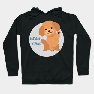 High Five Poodle Hoodie